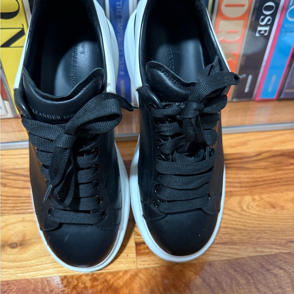 Alexander McQueen Black and White Men's Sneakers